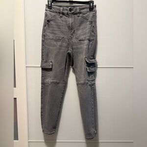 American Eagle Outfitters Gray Stretch Pants